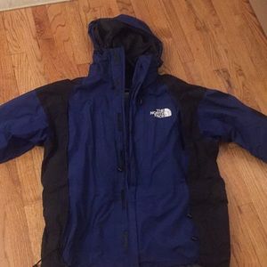 North Face shell jacket and vest.